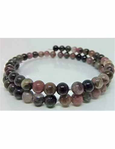 Bracelet jonc tourmalines 6mm