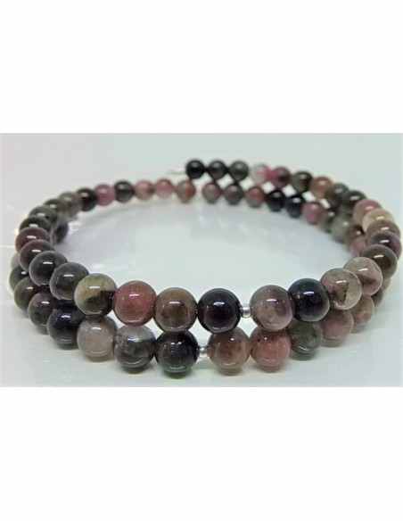 Bracelet jonc tourmalines 6mm