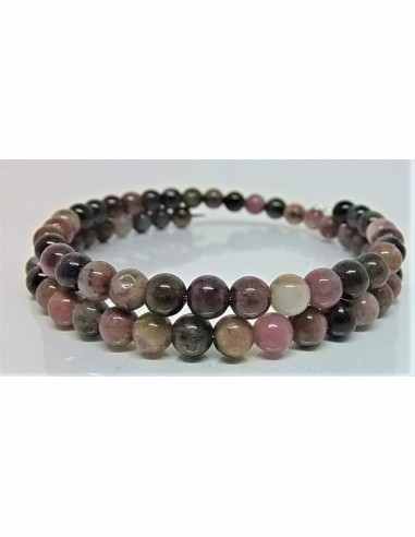 Bracelet jonc tourmalines 6mm