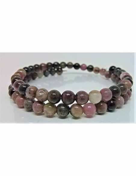 Bracelet jonc tourmalines 6mm
