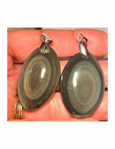 Pendentif Obsidienne Oeil Celeste