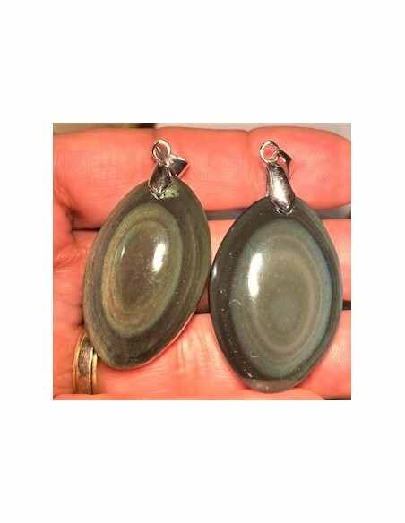 Pendentif Obsidienne Oeil Celeste