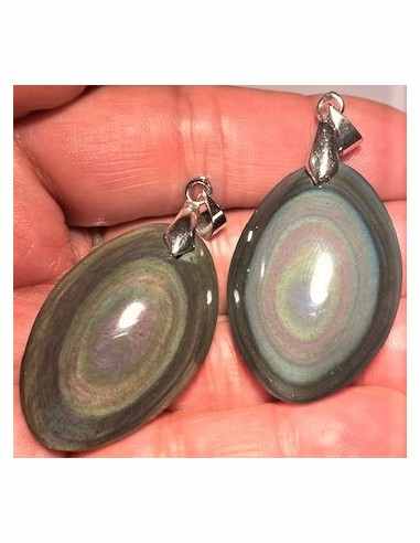 Pendentif Obsidienne Oeil Celeste