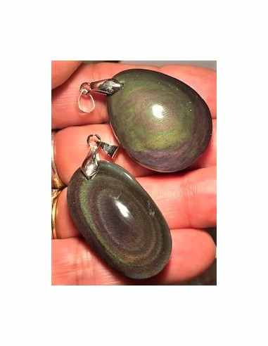 Pendentif Obsidienne Oeil Celeste