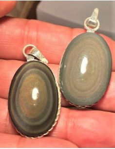 Pendentif Oeil Celeste Obsidienne 2