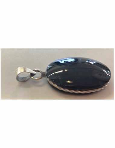 Pendentif Oeil Celeste Obsidienne