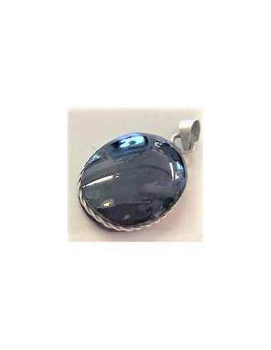 Pendentif Oeil Celeste Obsidienne