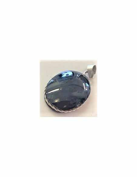 Pendentif Oeil Celeste Obsidienne