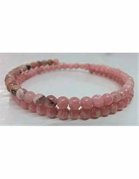 Bracelet jonc rhodochrosite 4mm