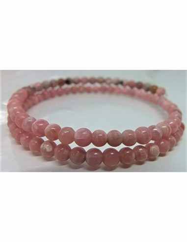 Bracelet jonc rhodochrosite 4mm