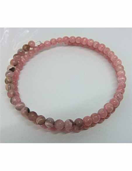Bracelet jonc rhodochrosite 4mm
