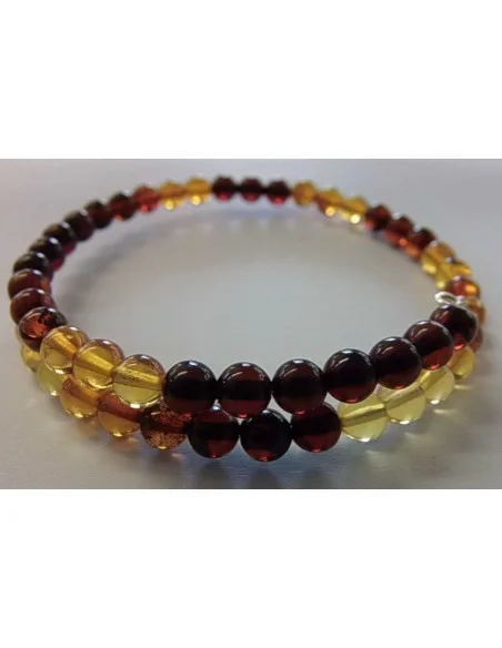 Bracelet ambre 4mm 3 couleurs