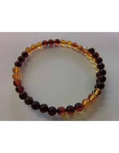 Bracelet ambre 4mm 3 couleurs