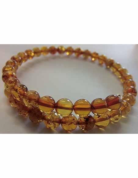 Ambre 6mm Bracelet style jonc