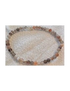 Agate rose bracelet 4mm 2