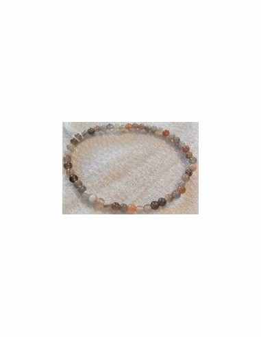Agate rose bracelet 4mm