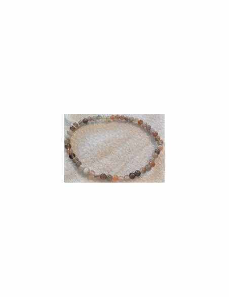 Agate rose bracelet 4mm