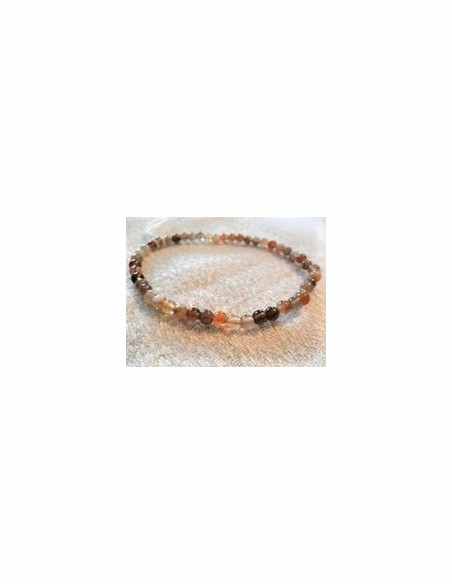 Agate rose bracelet 4mm