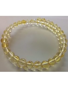 Bracelet ambre clair jonc 2