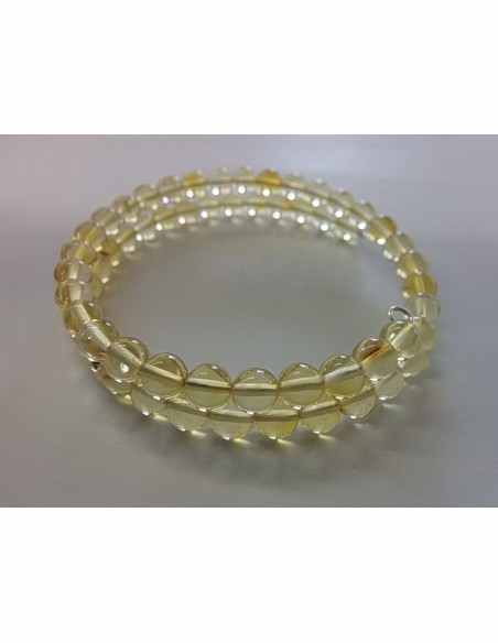 Bracelet ambre clair jonc