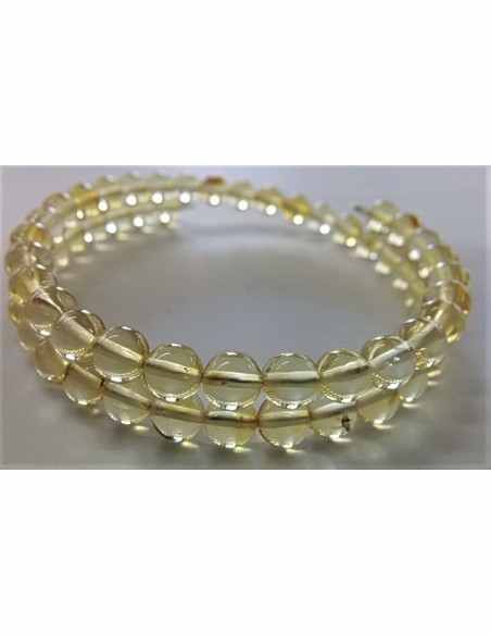 Bracelet ambre clair jonc