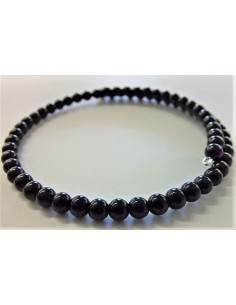 Bracelet jonc onyx 4mm 2
