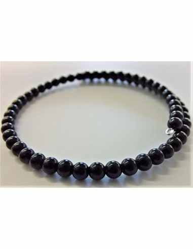 Bracelet jonc onyx 4mm