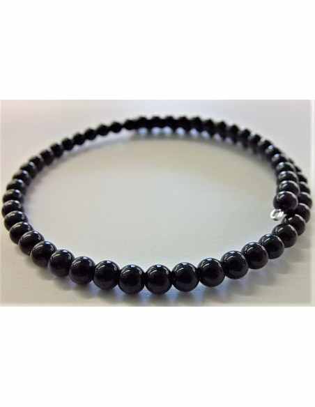 Bracelet jonc onyx 4mm