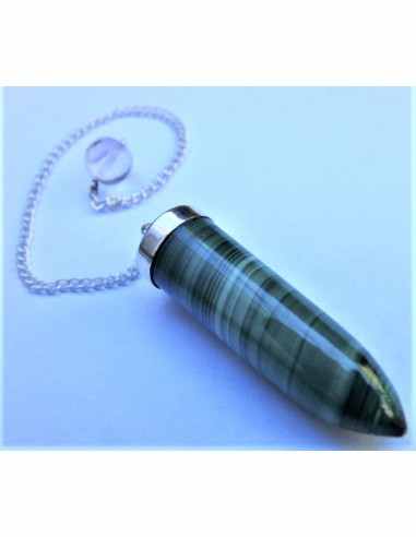 Pendule malachite monte en argent