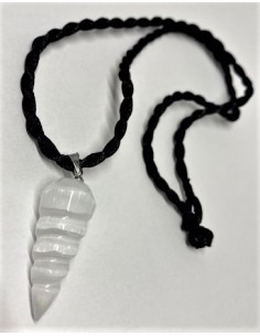 Pendentif selenite spirale 2