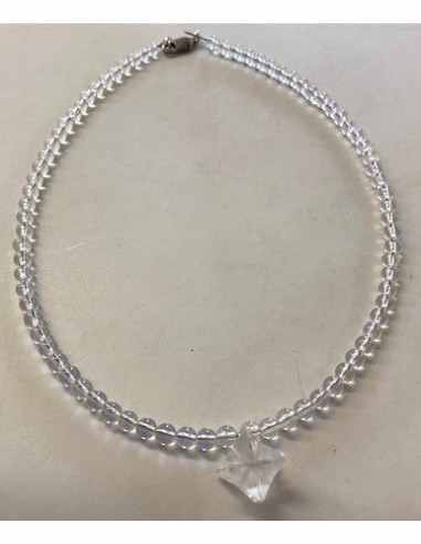Collier Merkaba quartz