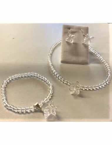 Parure Merkaba quartz