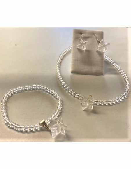 Parure Merkaba quartz