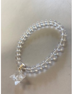 Bracelet Merkaba quartz 6mm 2