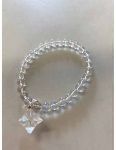 Bracelet Merkaba quartz 6mm