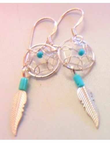Boucles rattrape rêves turquoise