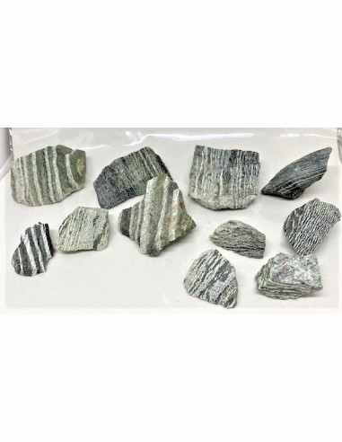 Serpentine oeil d'argent brute