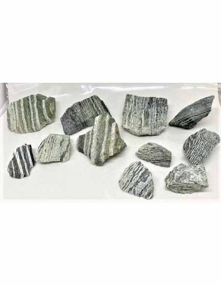 Serpentine oeil d'argent brute