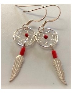 Boucles d oreilles corail rattrape reves