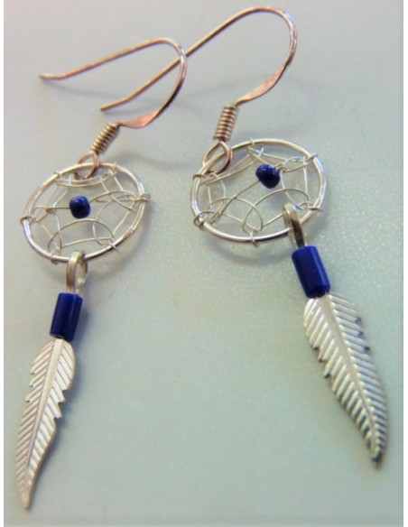 Boucles rattrape reves lapis lazuli
