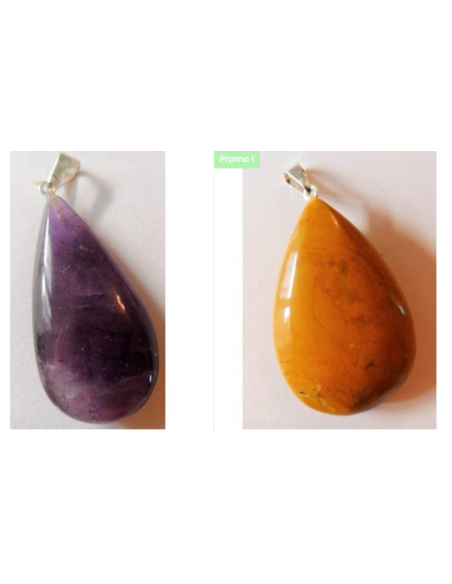 Pendentif pierre goute