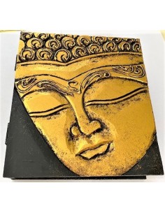 Boite bois noire bouddha