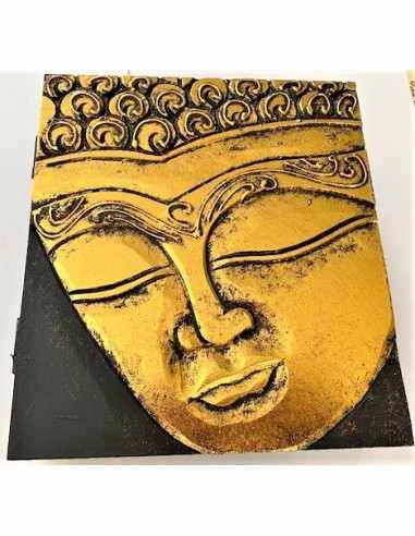 Boite bois noire bouddha