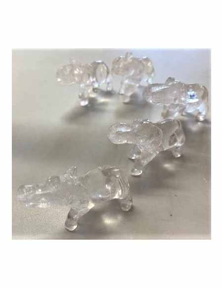 Eléphant en quartz