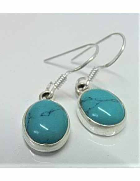 Boucles d'oreilles turquoises pouces