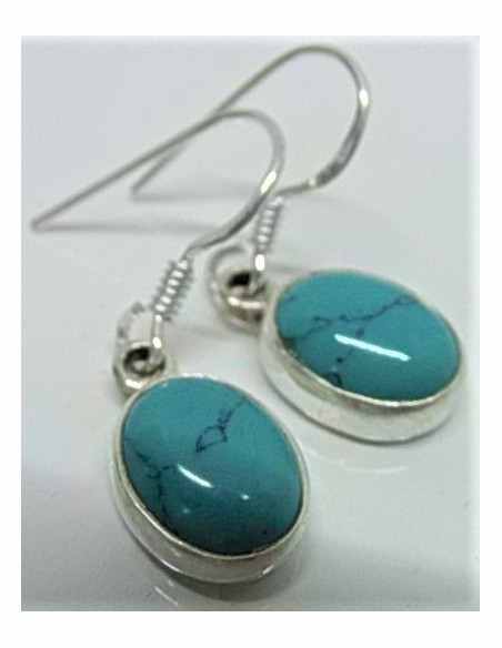 Boucles d'oreilles turquoises pouces