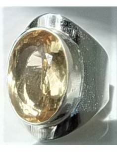 Citrine gemme bague argent 2