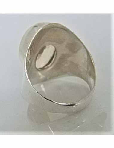 Citrine gemme bague argent