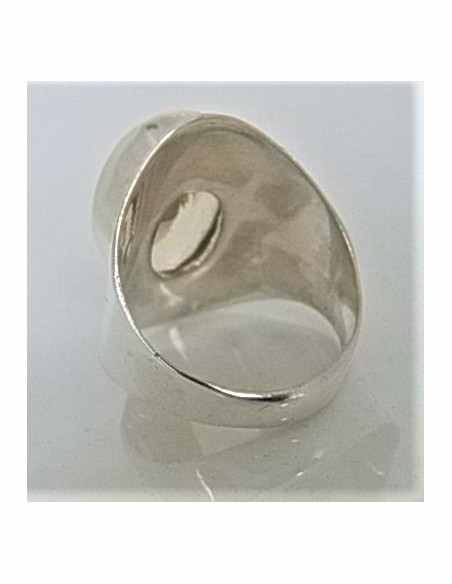 Citrine gemme bague argent