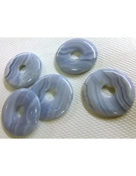 Calcedoine Bleue en donuts